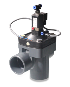 Feed valve, 63 mm, PSI, w/solenoid valve 48 volt  (VF00014